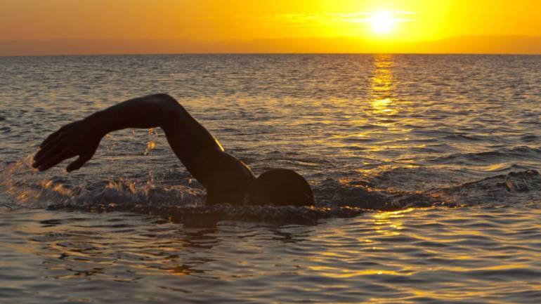 Recharge yourself with a sunrise swimming