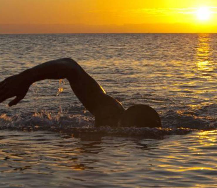 Recharge yourself with a sunrise swimming